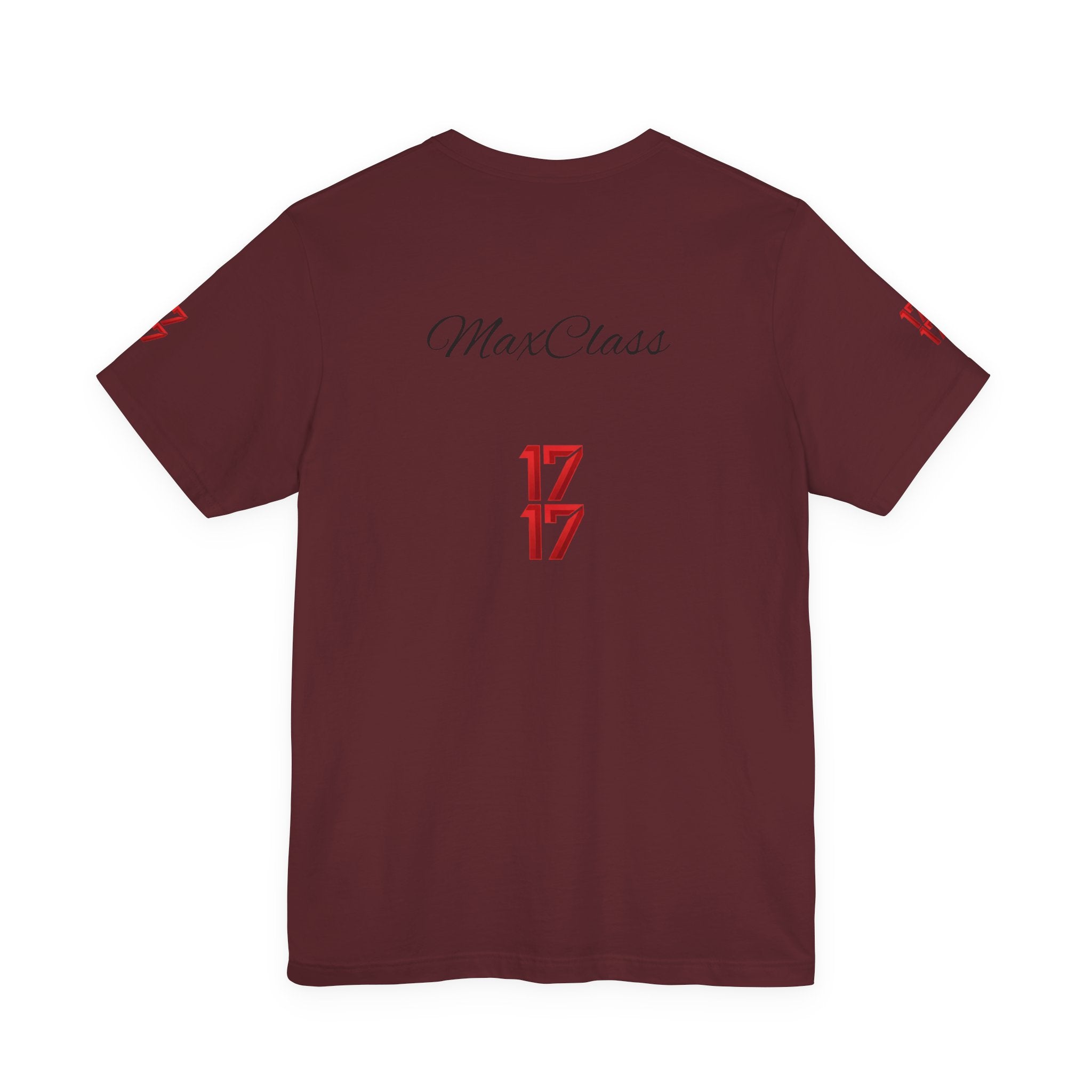 MaxClass '17' Graphic Tee — Minimal Script Logo T-Shirt