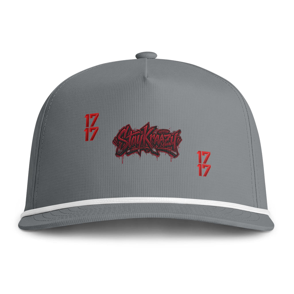 Sunwashed Rope Cap — Vintage Streetwear Snapback Hat with '17' Logo