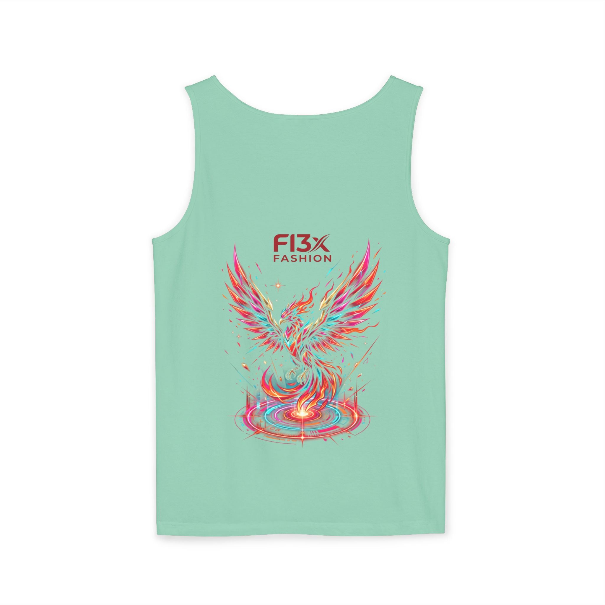 Phoenix Graphic Tank Top — Colorful Rising Firebird Design