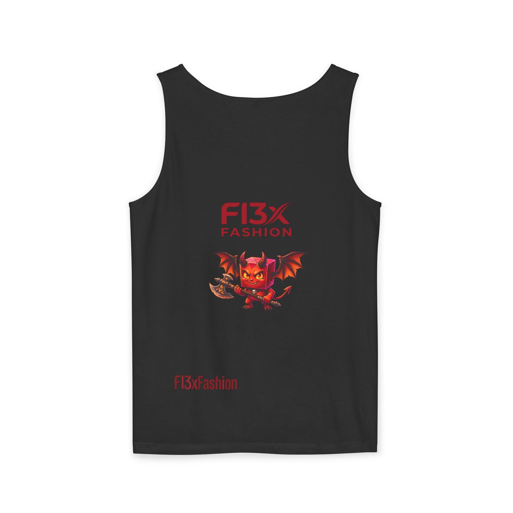 FL3X Fashion Graphic Tank Top — Neon Smiley & Devil Logo Streetwear