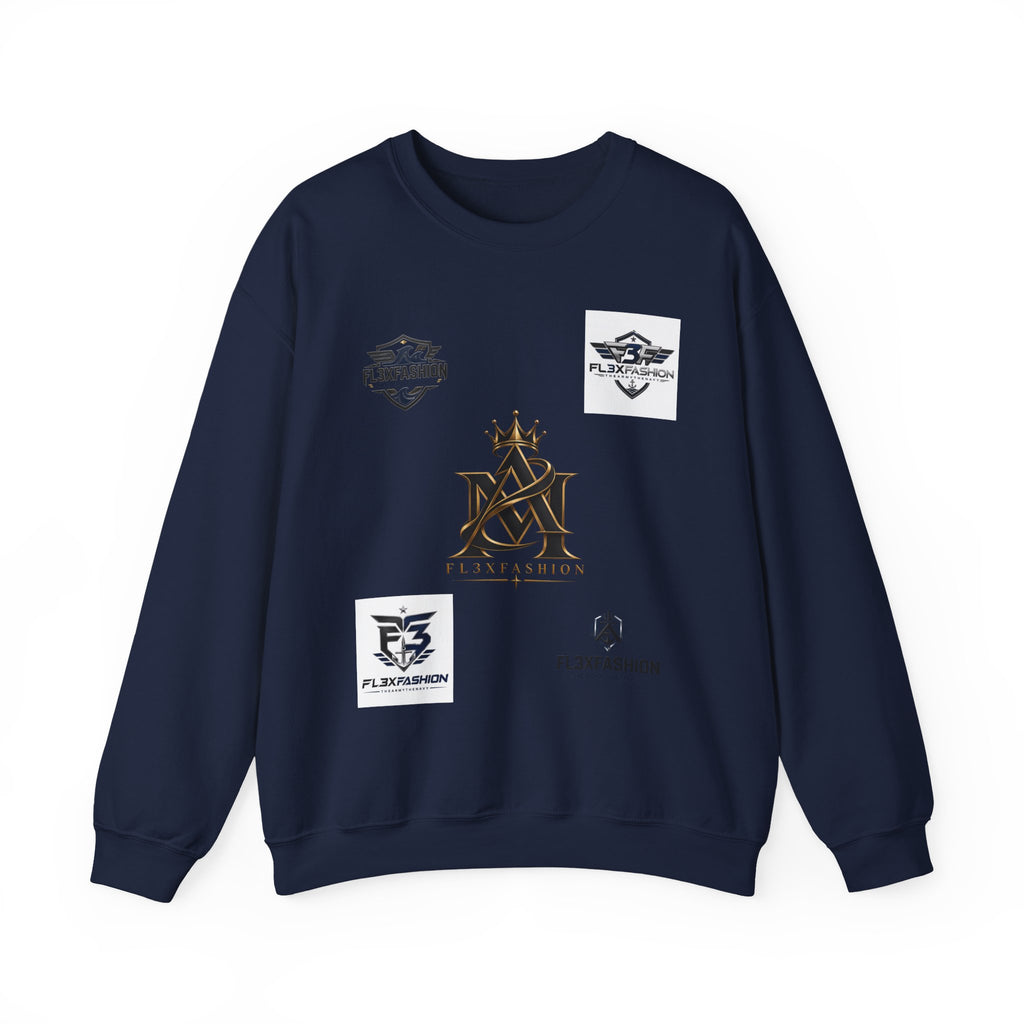 Logo Patch Crewneck Sweatshirt — Minimal Streetwear Brand Logos