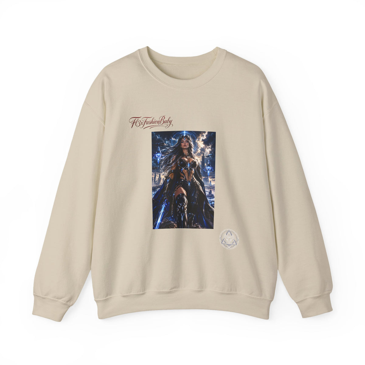 Wonder Warrior Crewneck Sweatshirt — Fantasy Armor Graphic