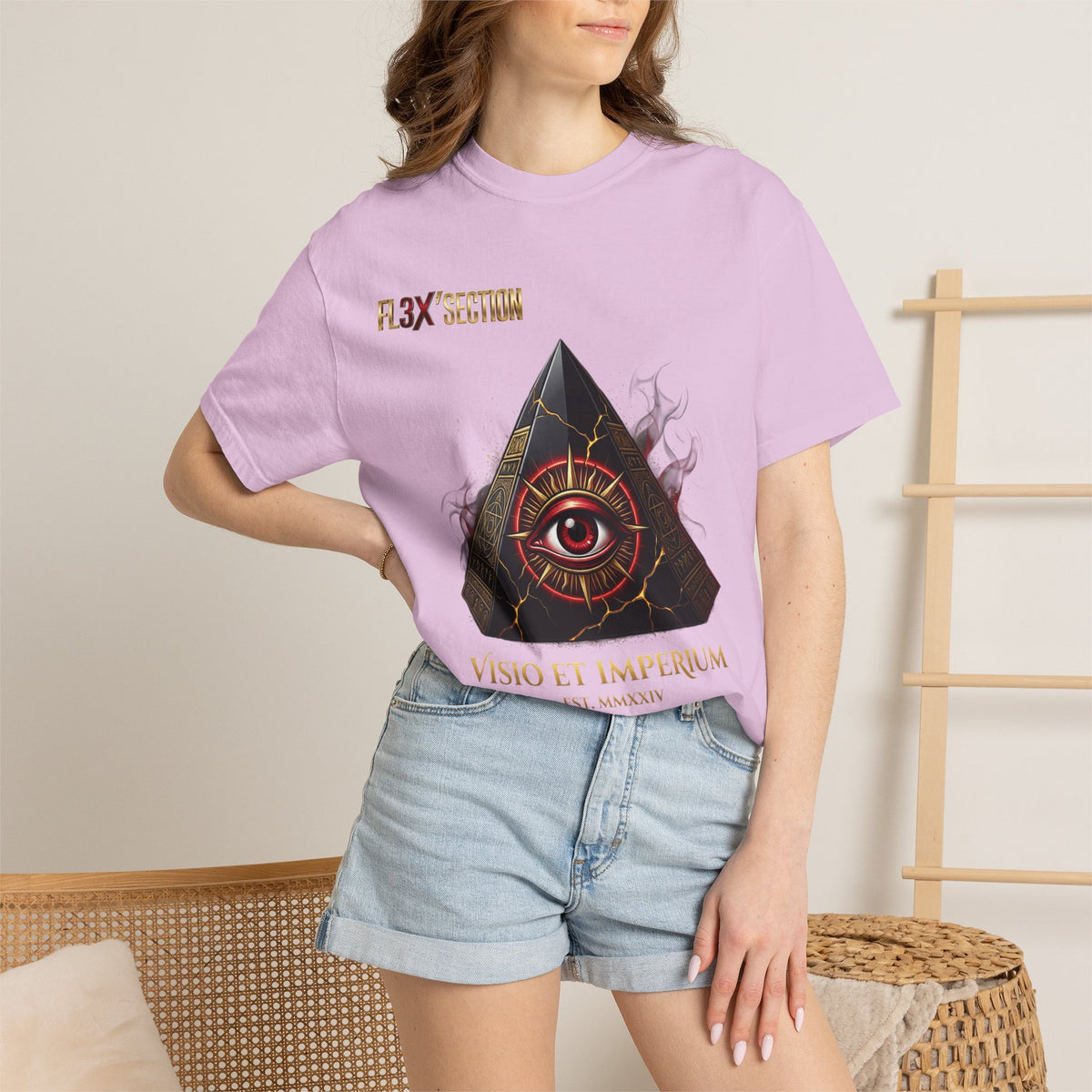 All-Seeing Eye Pyramid T-Shirt — "Visio Et Imperium" Graphic Tee