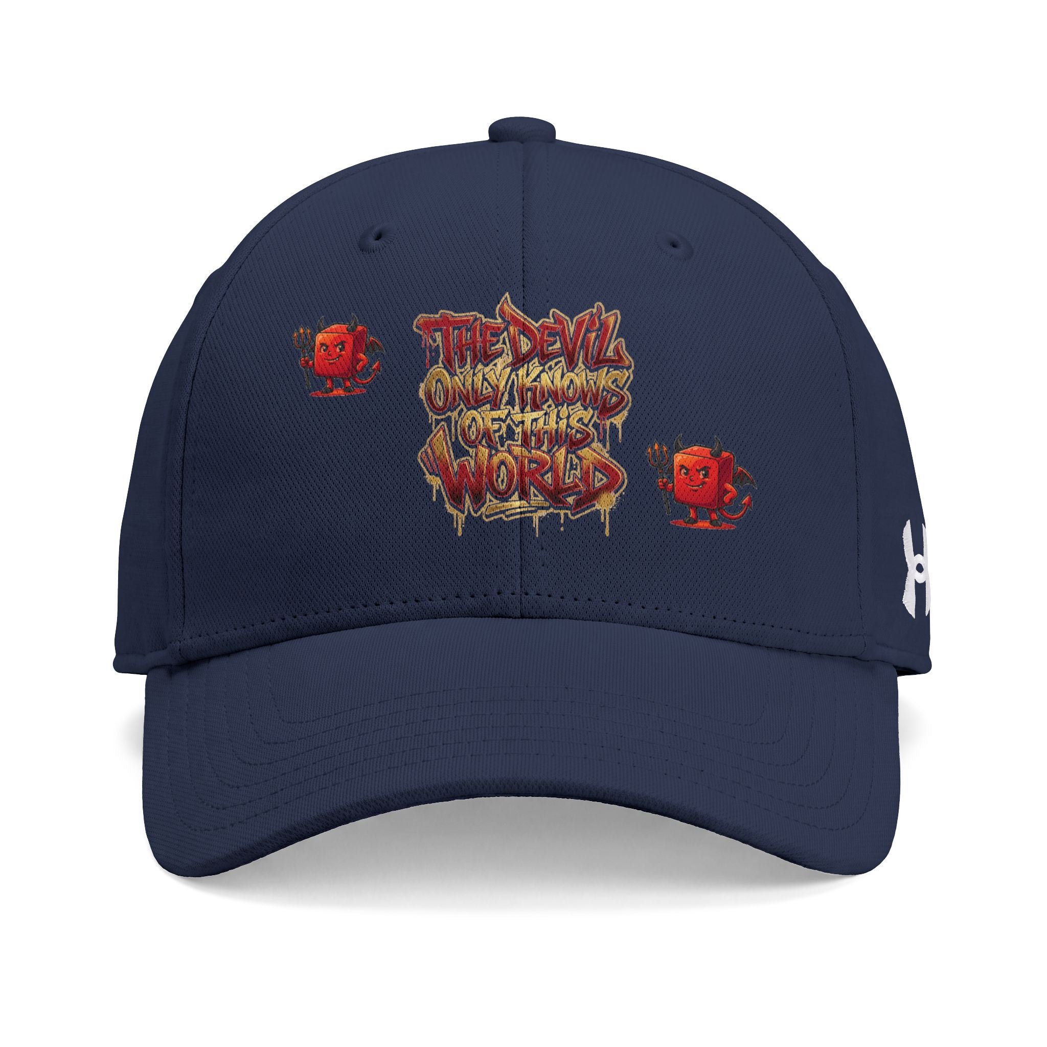 Under Armour Blitzing Cap — Grunge 'The Devils Own' Graphic Baseball Hat