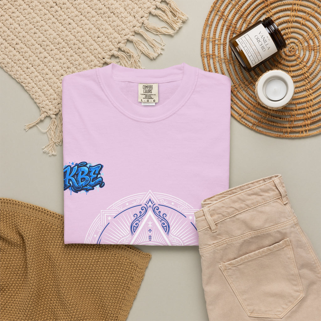 T-Shirt — Blue Geometric Mandala Bandana Graphic