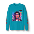 Long Sleeve Tee — Neon Pop Portrait Graphic