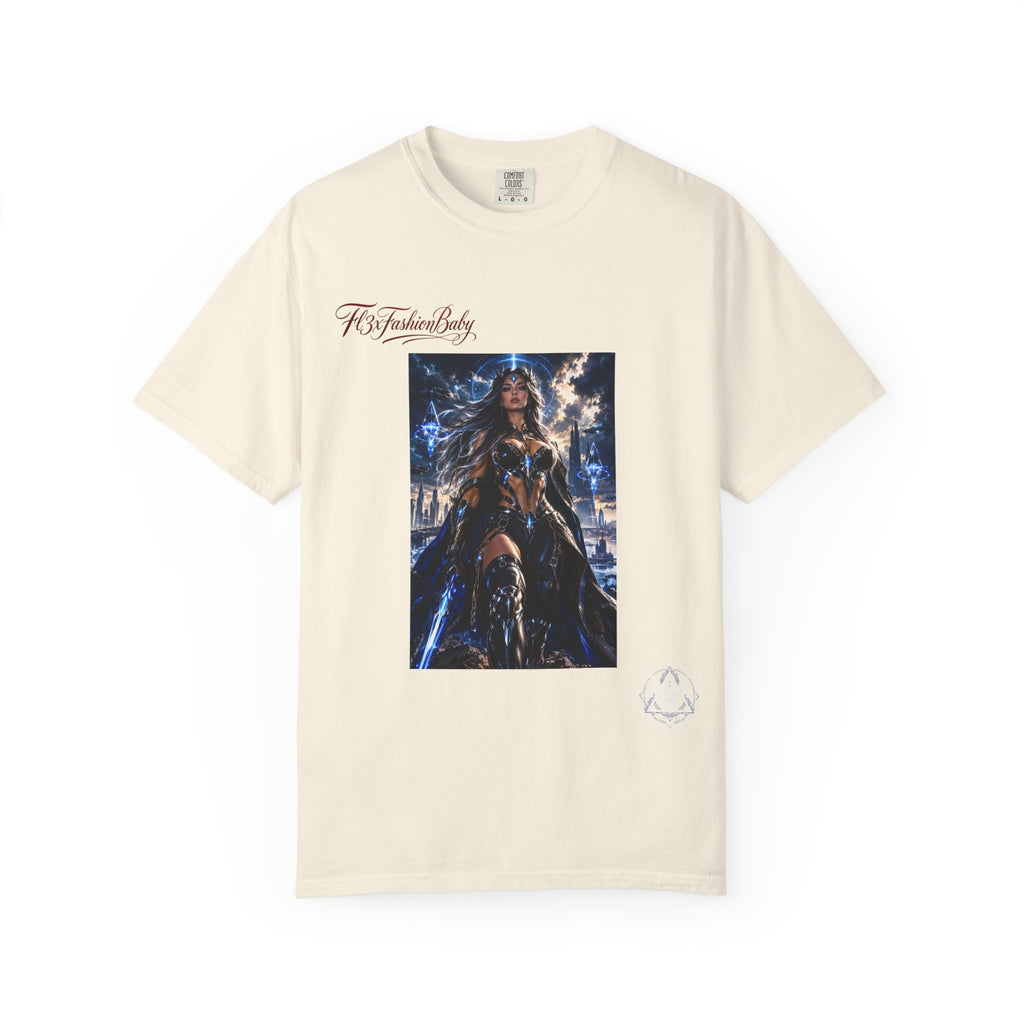 Fantasy Warrior Graphic T-Shirt — "FB7FashionBaby" Logo Tee