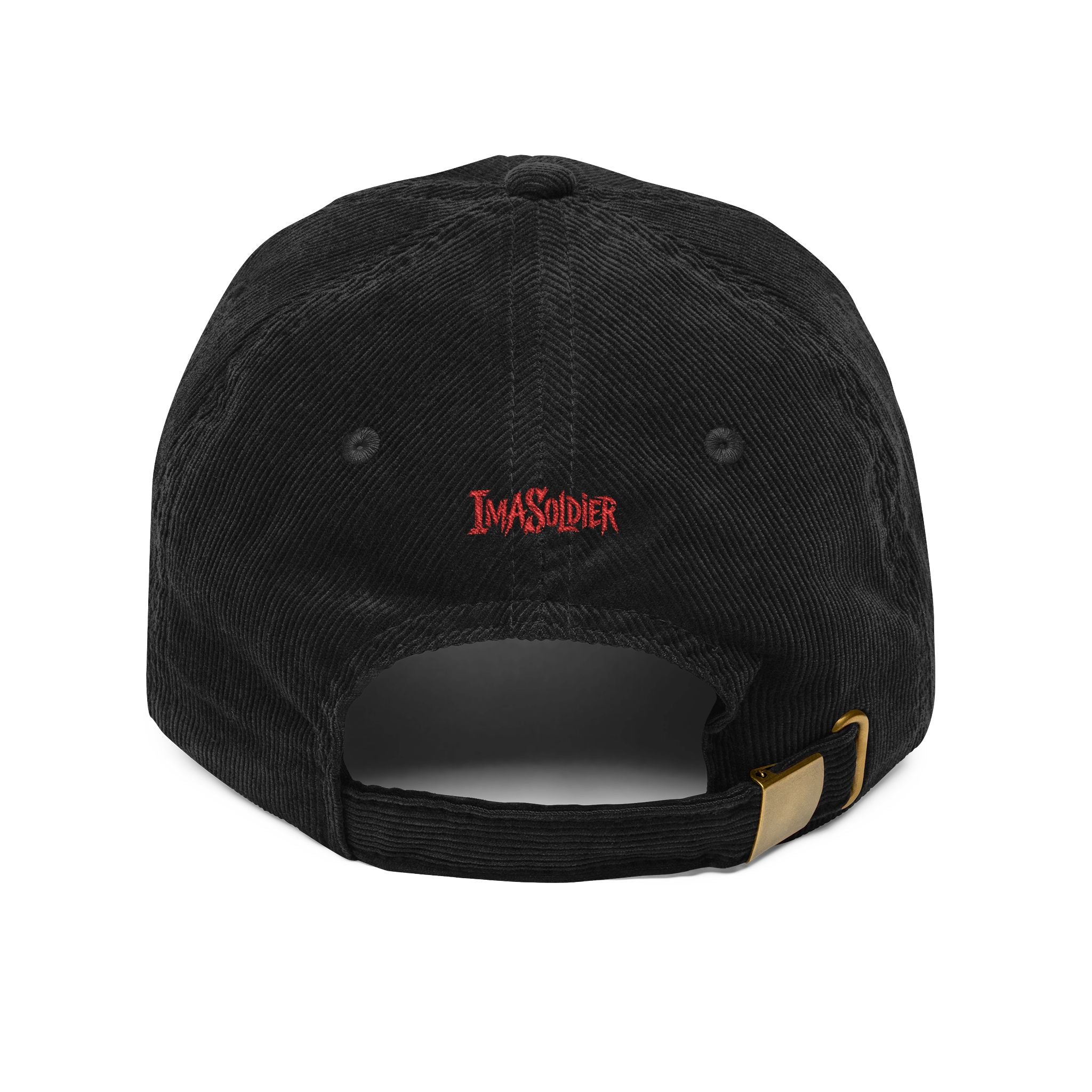 Vintage Corduroy Embroidered Cap — Retro Washed Baseball Hat