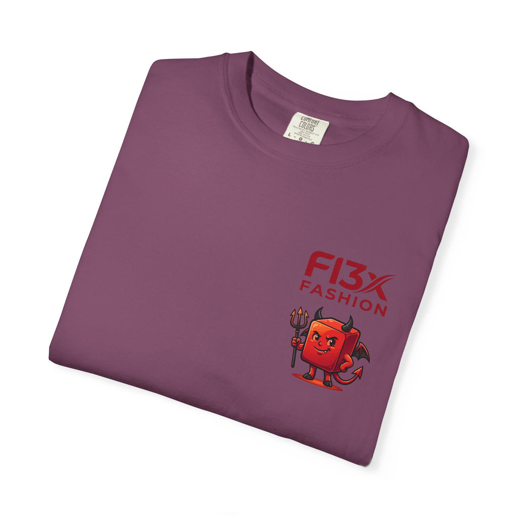 Graphic T-Shirt — Occult Pyramid Eye Design with 'Fix Fashion' Patch