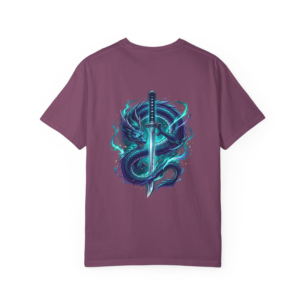 Dragon Katana T-Shirt — Neon Samurai Sword Graphic Tee (17/17)