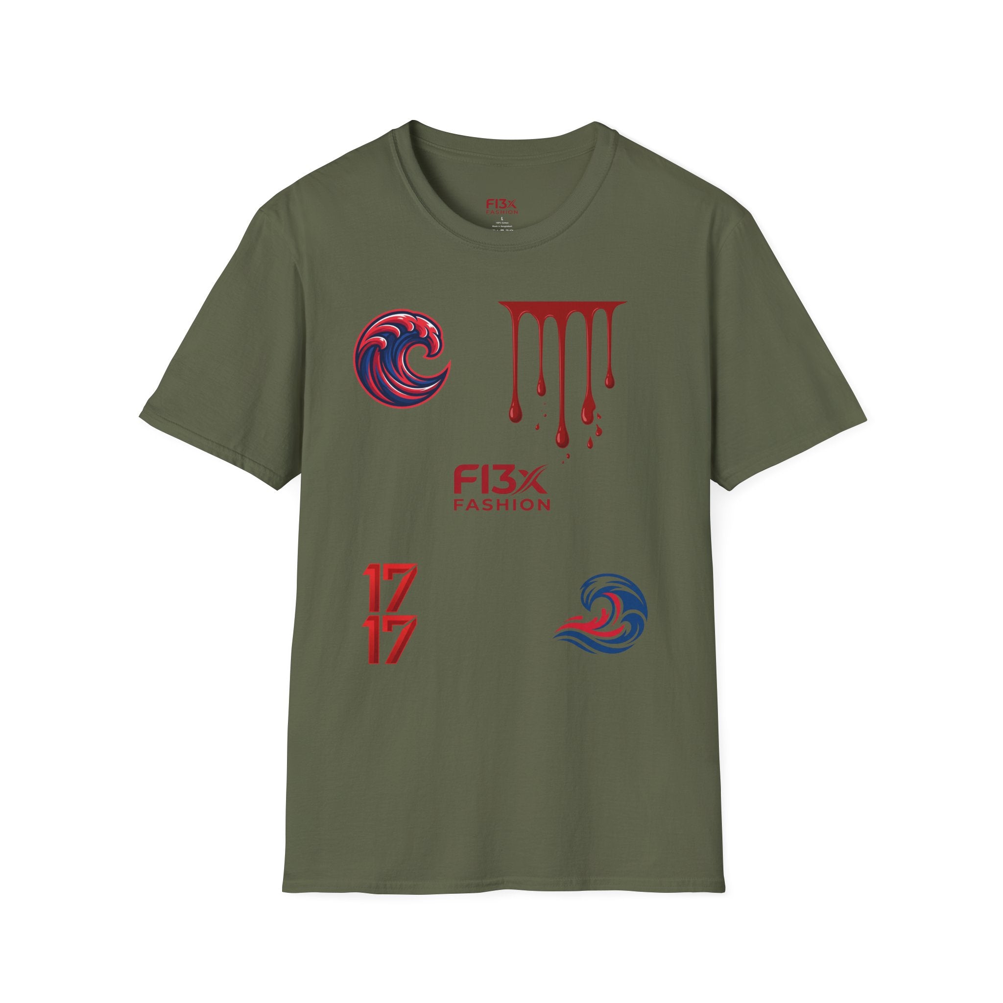 Graphic Tee — F13x Fashion Drip & Wave Design