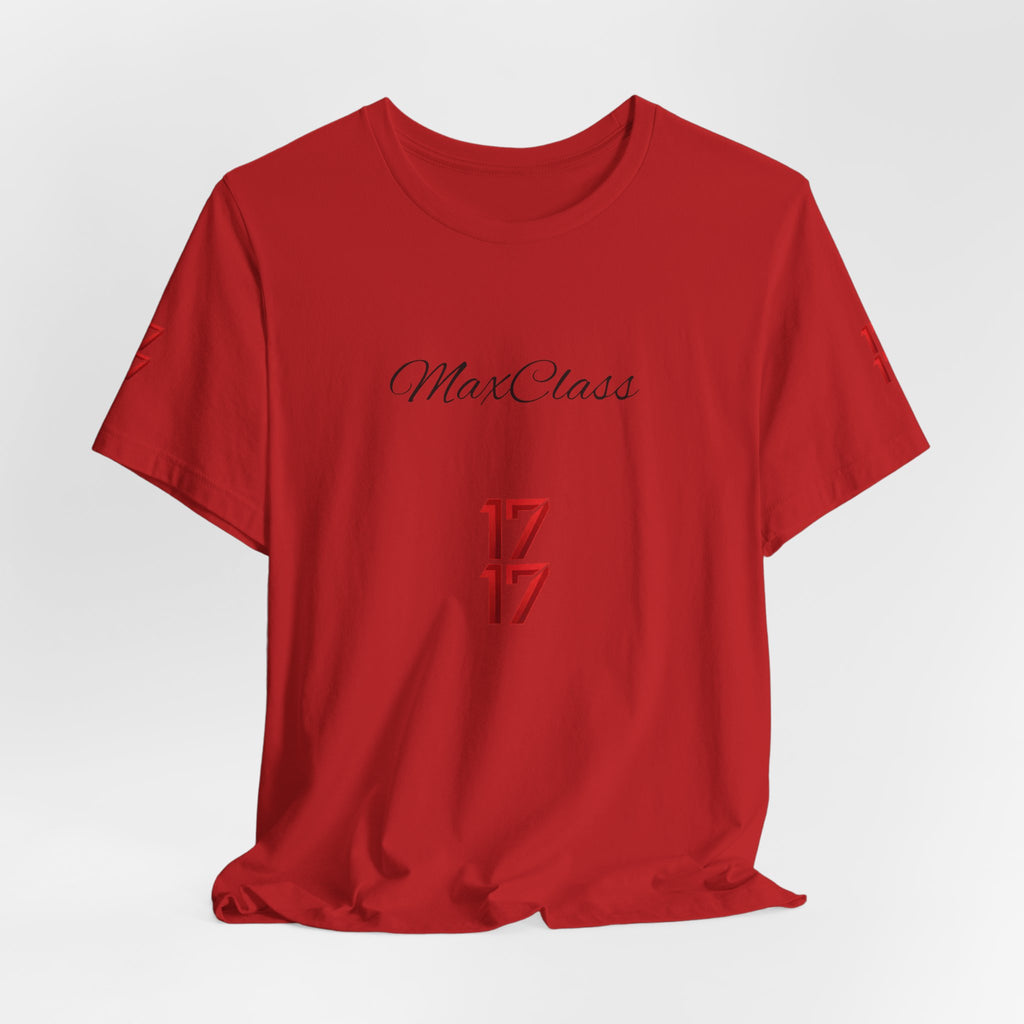 MaxClass '17' Graphic Tee — Minimal Script Logo T-Shirt