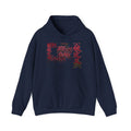 Graphic Hoodie — Asian Calligraphy & Red Ink Street Art Design