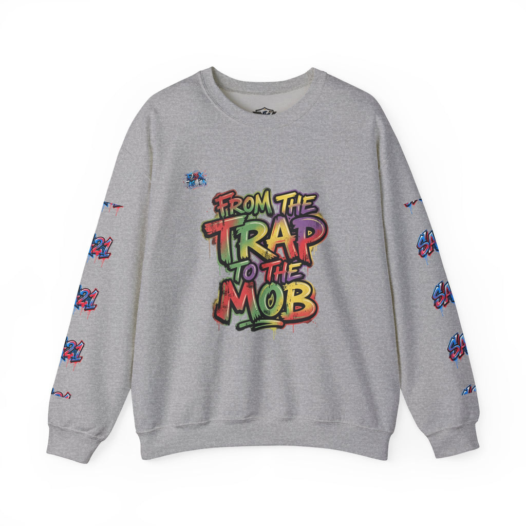 Graffiti "From the Trap to the Mob" Crewneck Sweatshirt