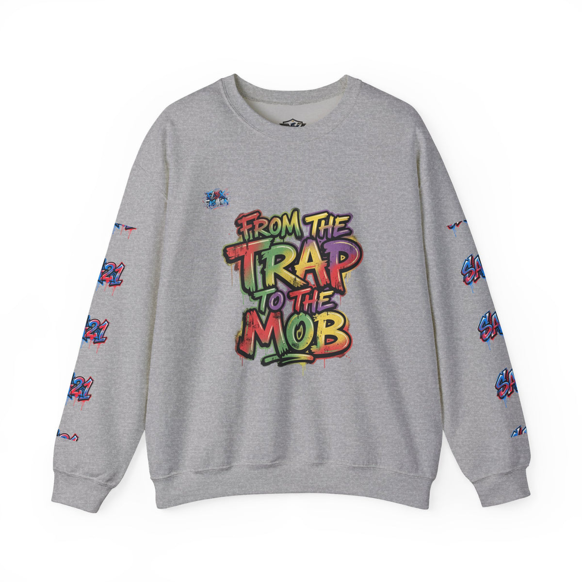 Graffiti "From the Trap to the Mob" Crewneck Sweatshirt