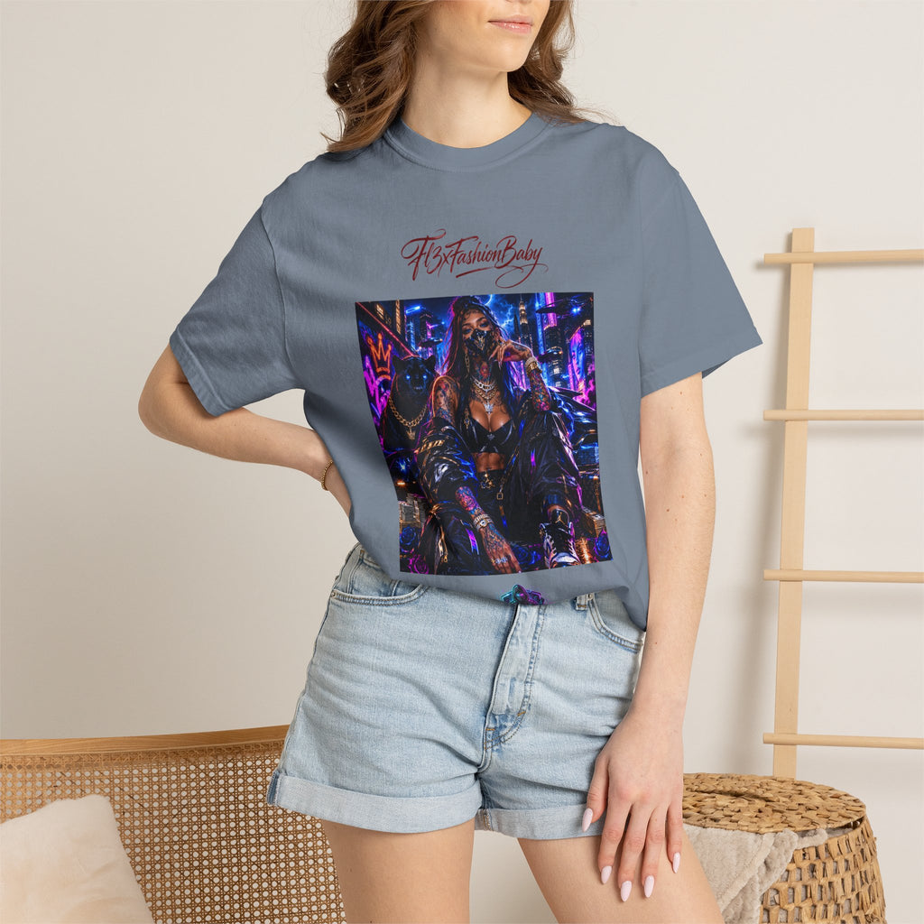 Cyberpunk Nightlife T‑Shirt — “The Fashion Baby” Graphic Tee