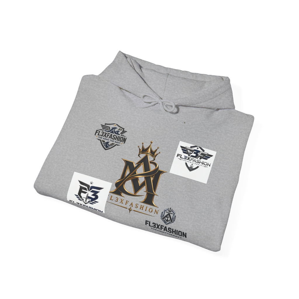 Logo Patch Hoodie — Streetwear Crest Graphic Pullover