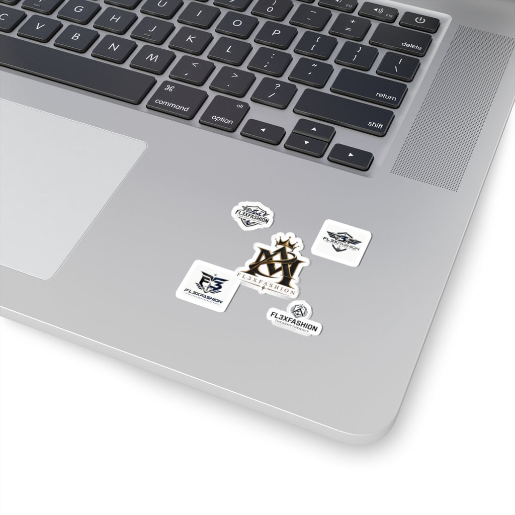 FL3XFASHION Logo Kiss-Cut Sticker Pack — Branded Laptop Decals
