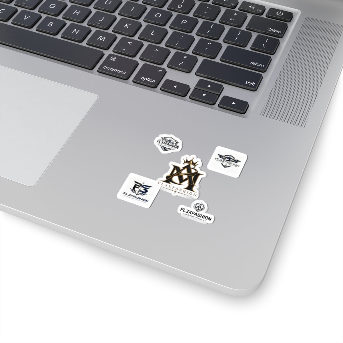 FL3XFASHION Logo Kiss-Cut Sticker Pack — Branded Laptop Decals