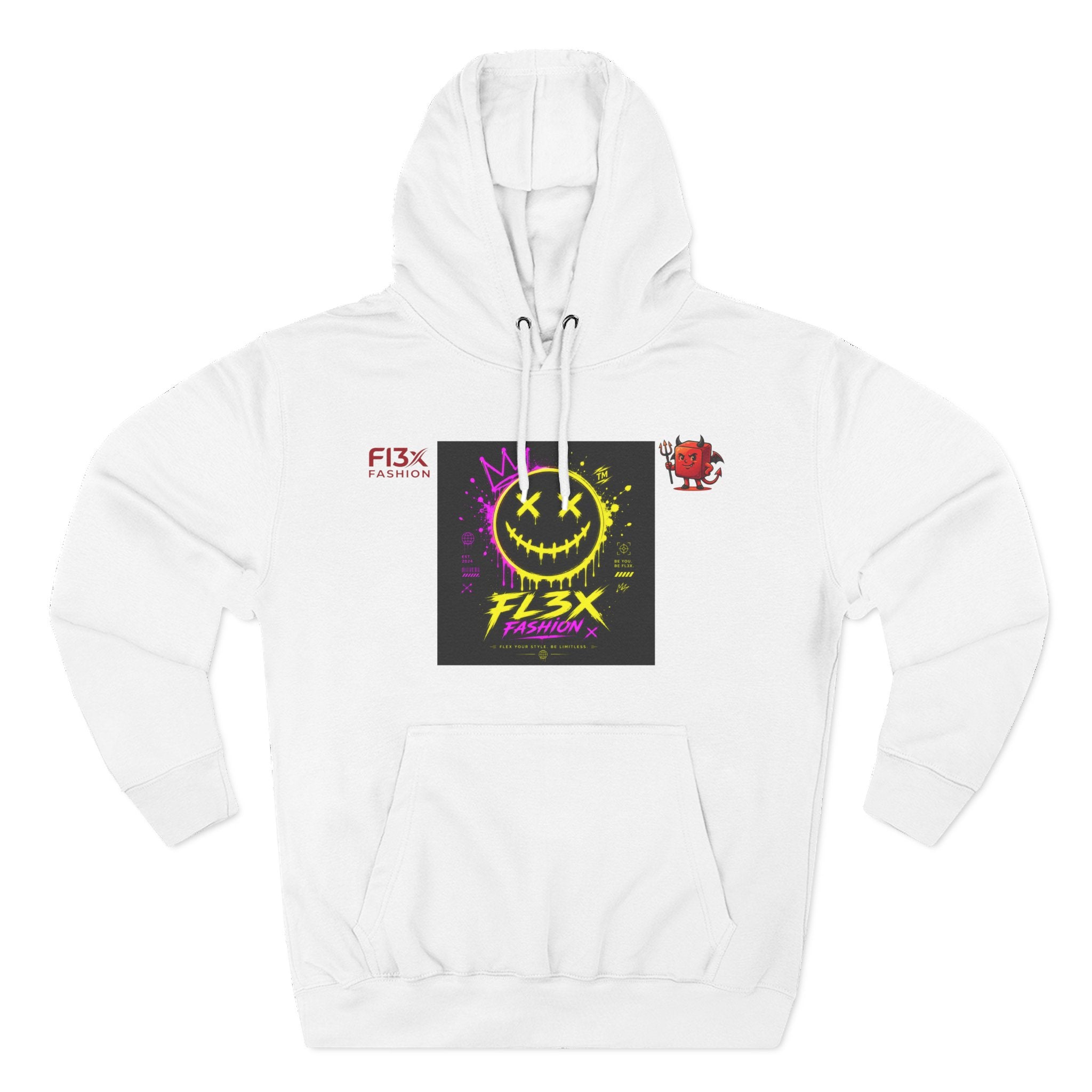Smiley Neon Graphic Hoodie — FL3X Fashion Streetwear