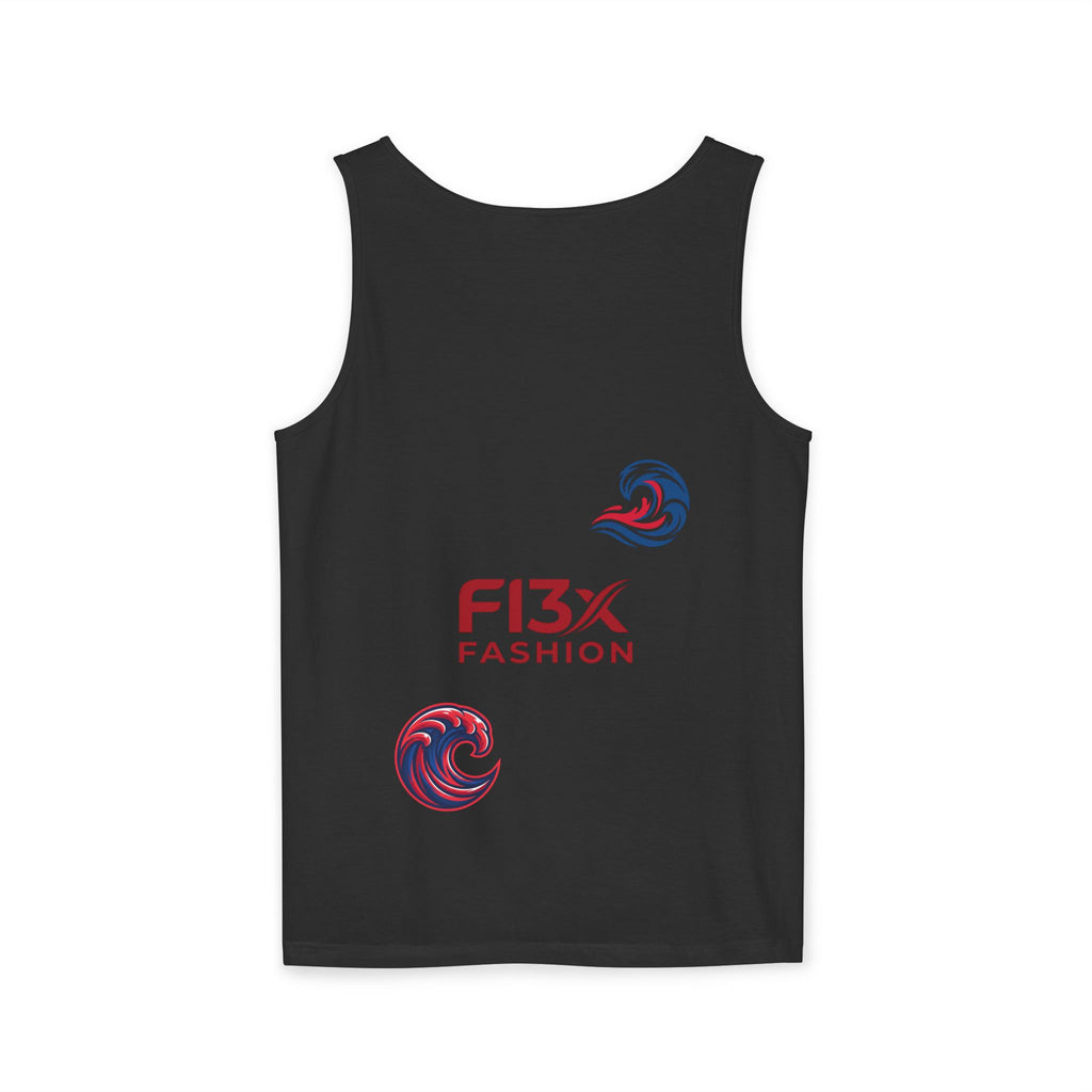 Graphic Tank Top — Colorful Street Art & Drip Logo Design