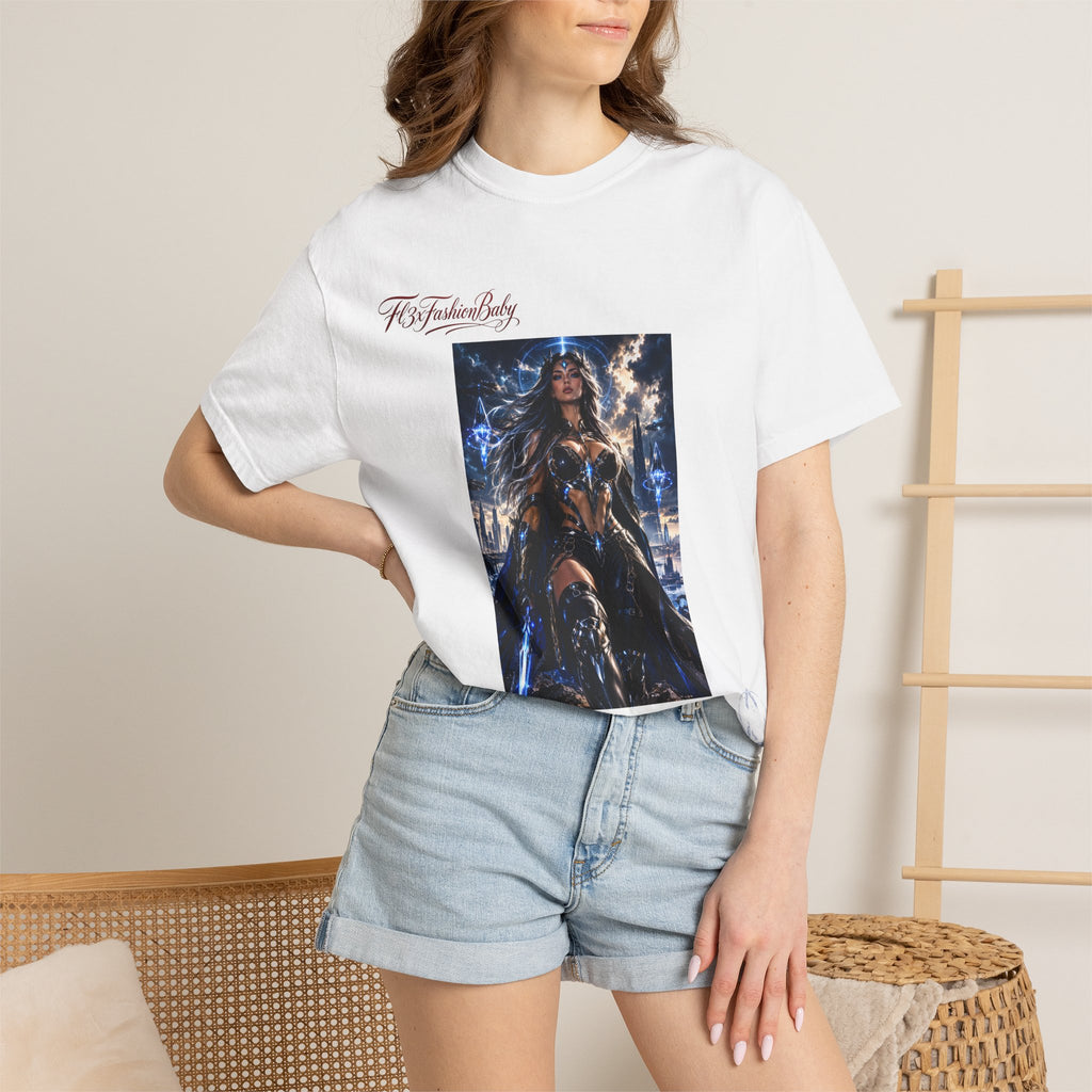 Fantasy Warrior Graphic T-Shirt — "FB7FashionBaby" Logo Tee