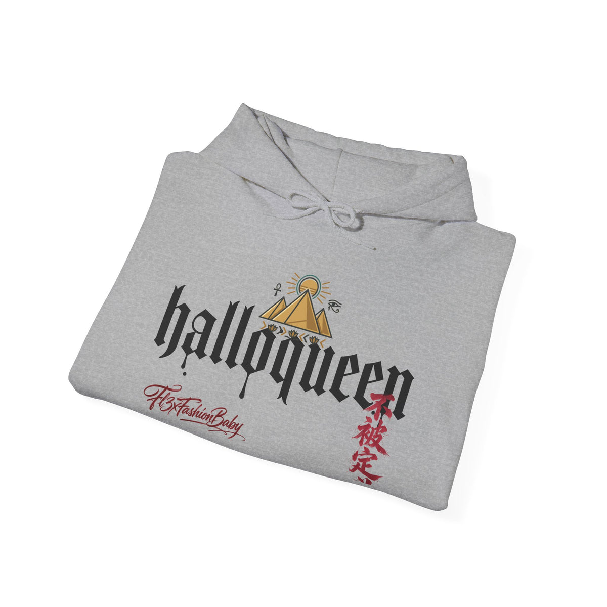 Halloween 'HalloQueen' Gothic Hoodie — Queen Crown Costume Sweatshirt
