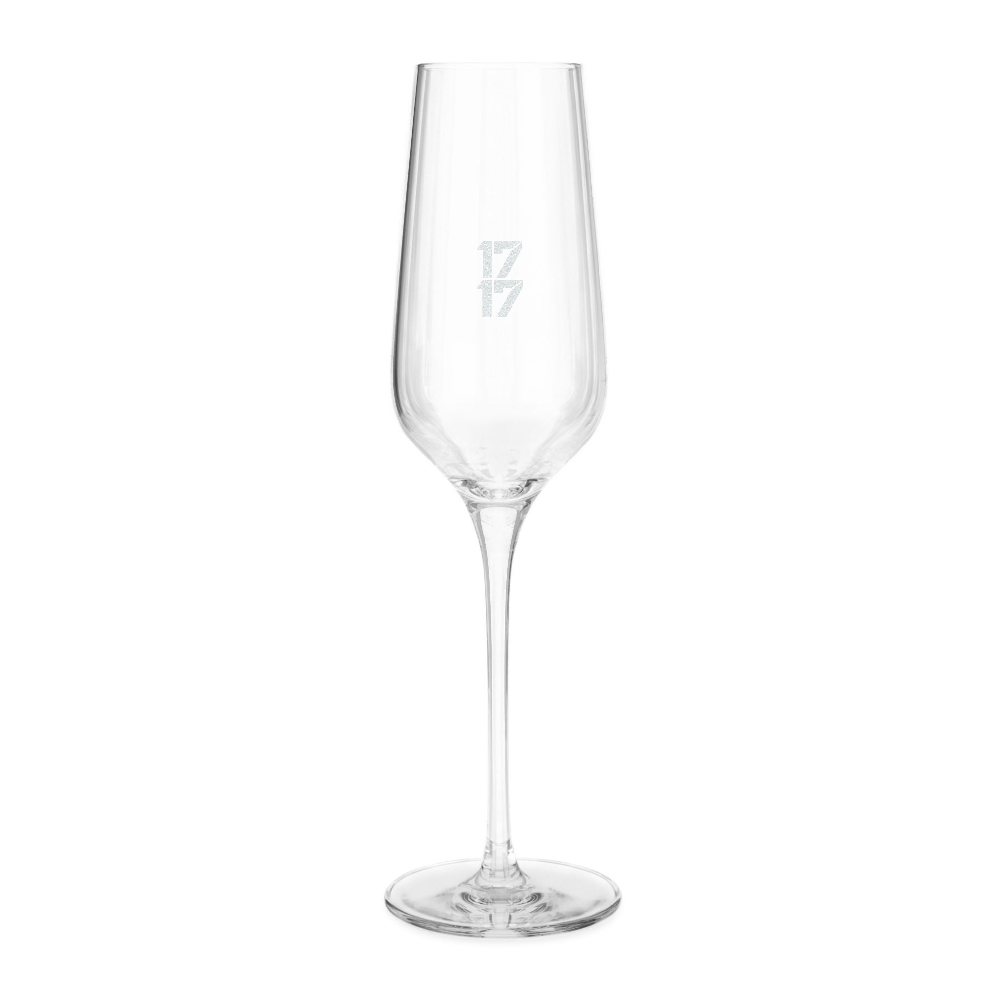 Engraved 8.25 oz Champagne Flute — Personalized Stemware for Weddings & Celebrations