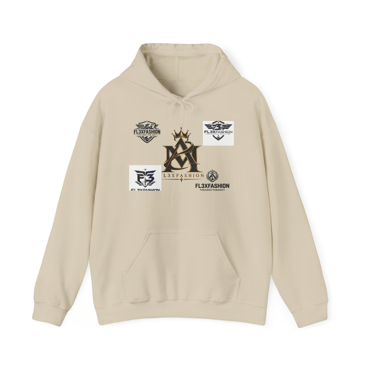 Logo Patch Hoodie — Streetwear Crest Graphic Pullover