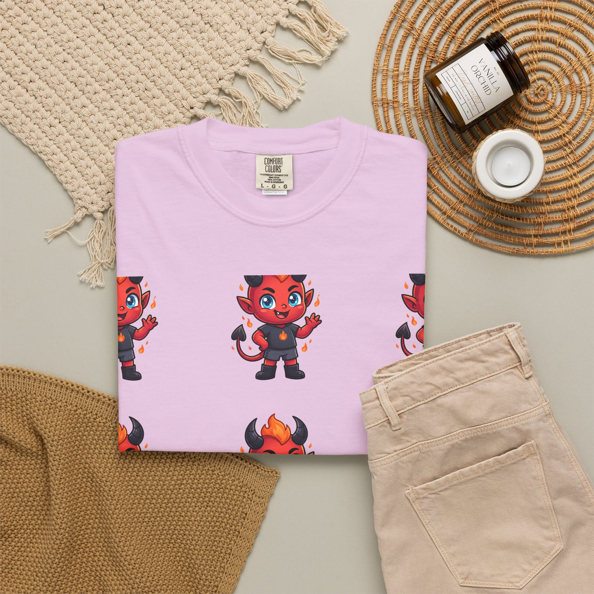 Illuminati Israel Pyramid T-Shirt with Devil Character Pattern