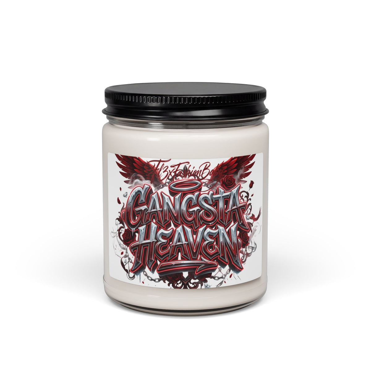 Gangsta Heaven Scented Soy Candle — 9oz Jar, Urban Graffiti Design