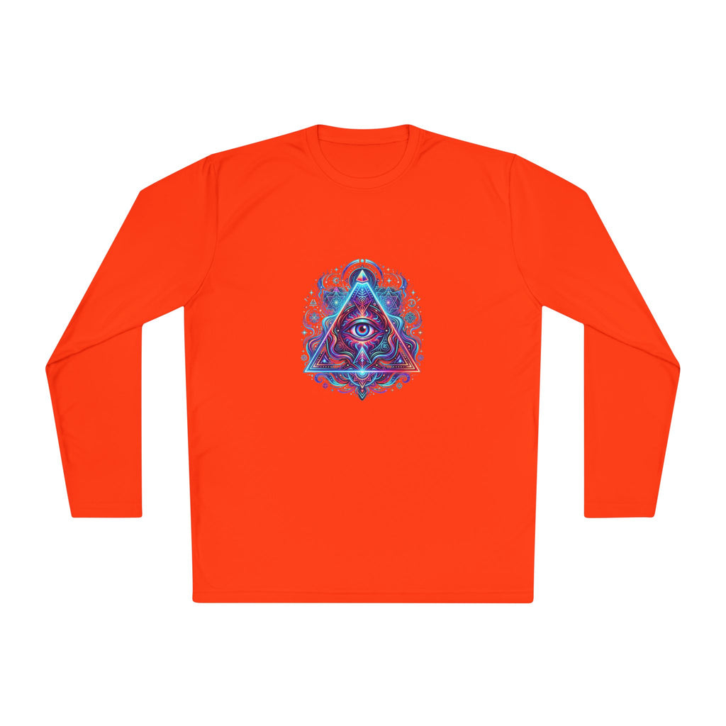 All-Seeing Eye Triangle Long Sleeve Tee — Psychedelic Mystic Graphic Shirt