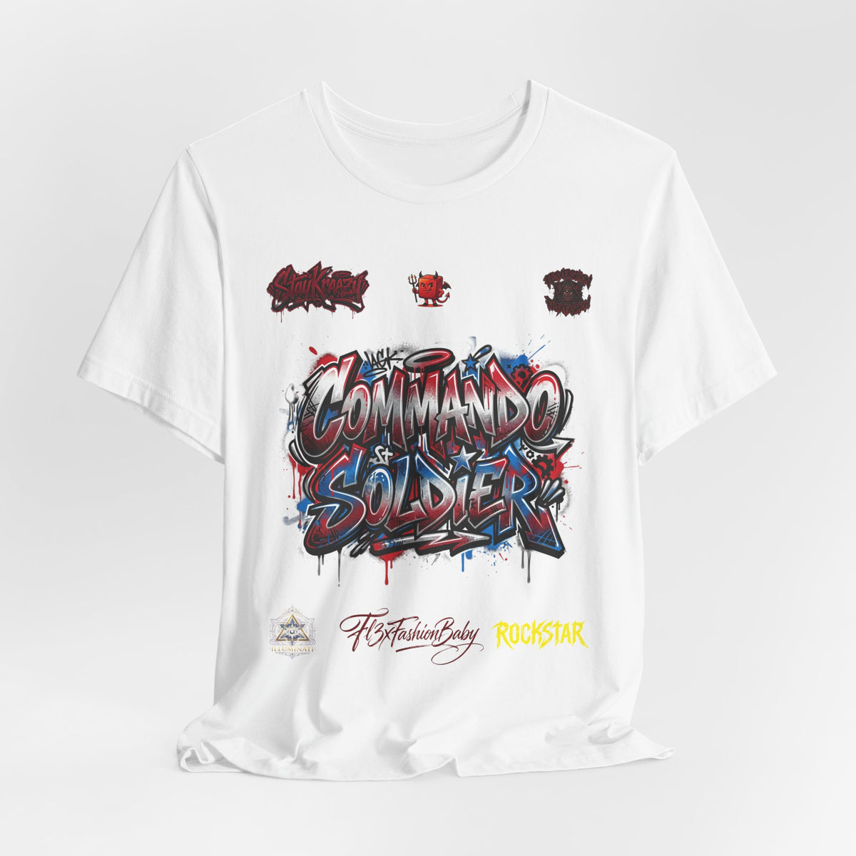 Commando Soldier Graphic Tee — Military-Inspired Streetwear T-Shirt