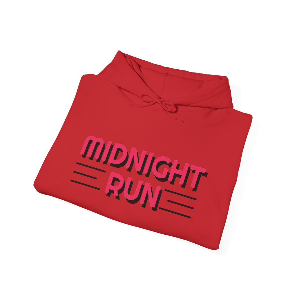Midnight Run Hoodie — Graphic Streetwear Pullover with Sleeve Prints