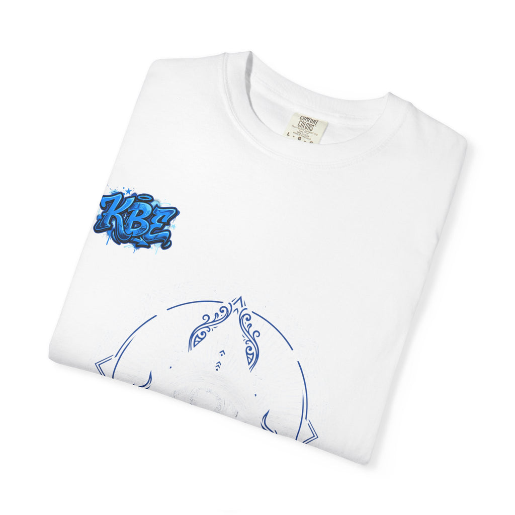 T-Shirt — Blue Geometric Mandala Bandana Graphic