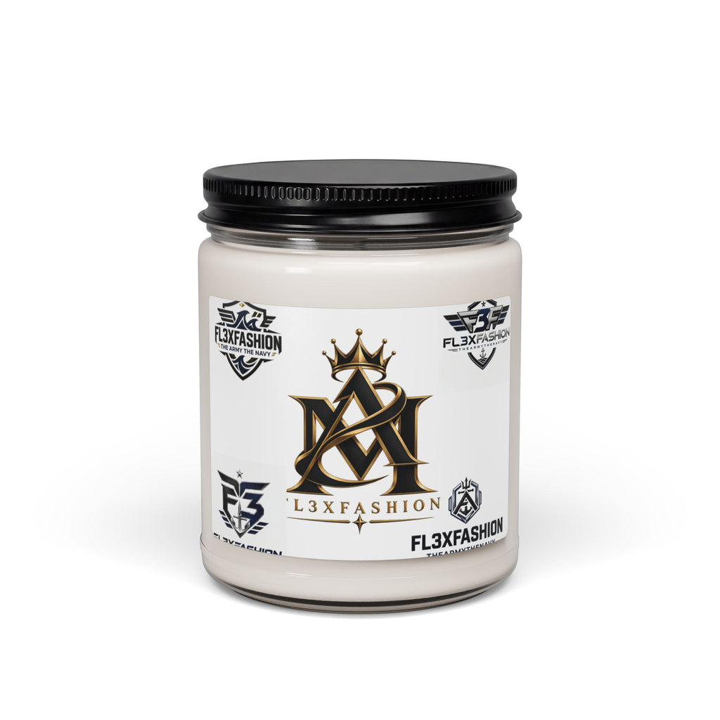 L3XFashion Logo Scented Soy Candle — 9 oz Branded Jar
