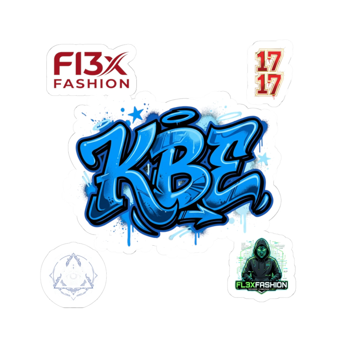 Graffiti KBZ Sticker Pack — Kiss-Cut Vinyl Laptop Decals