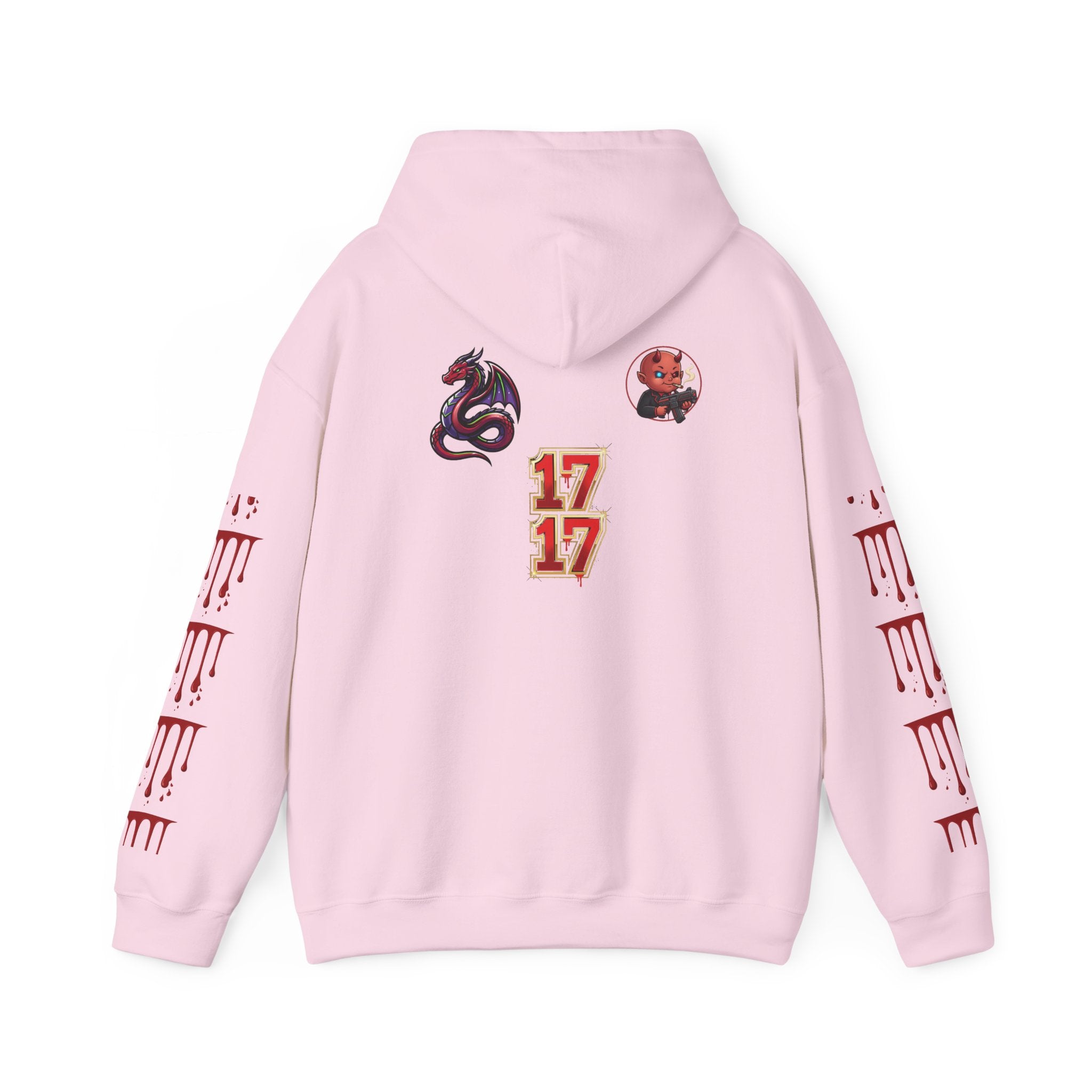 Hoodie — Gothic 1717 Dripping Symbols Pullover