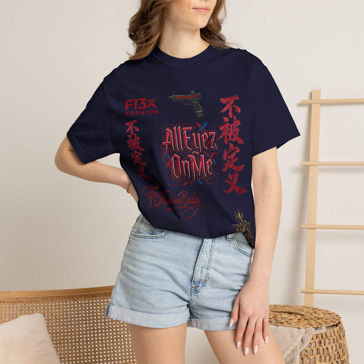 Graphic Tee — Asian Calligraphy & Streetwear Logo T-Shirt