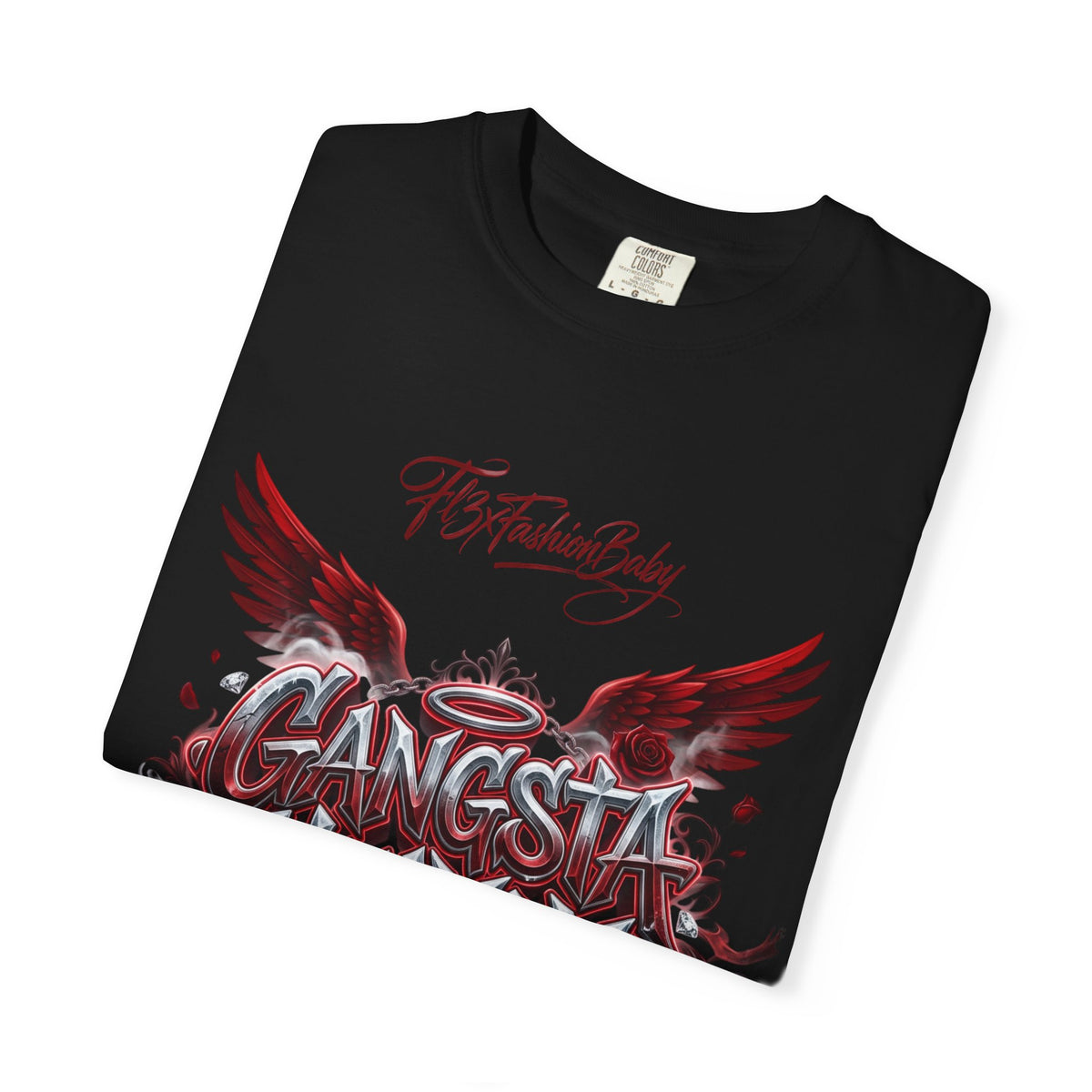 Gangsta Heaven Graphic T-Shirt — Scripted Front & Vertical Kanji Back