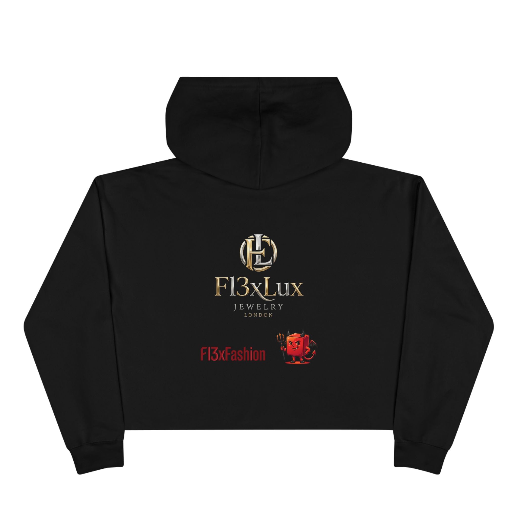 Phoenix Crop Hoodie — FI3x Fashion Logo Graphic