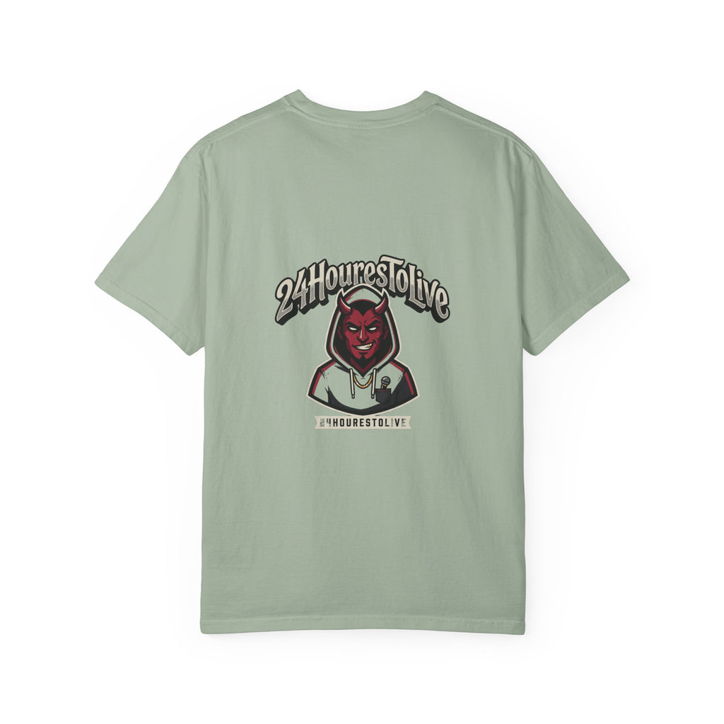 Angel & Devil Graphic T-Shirt — '24 Hours To Live' Streetwear