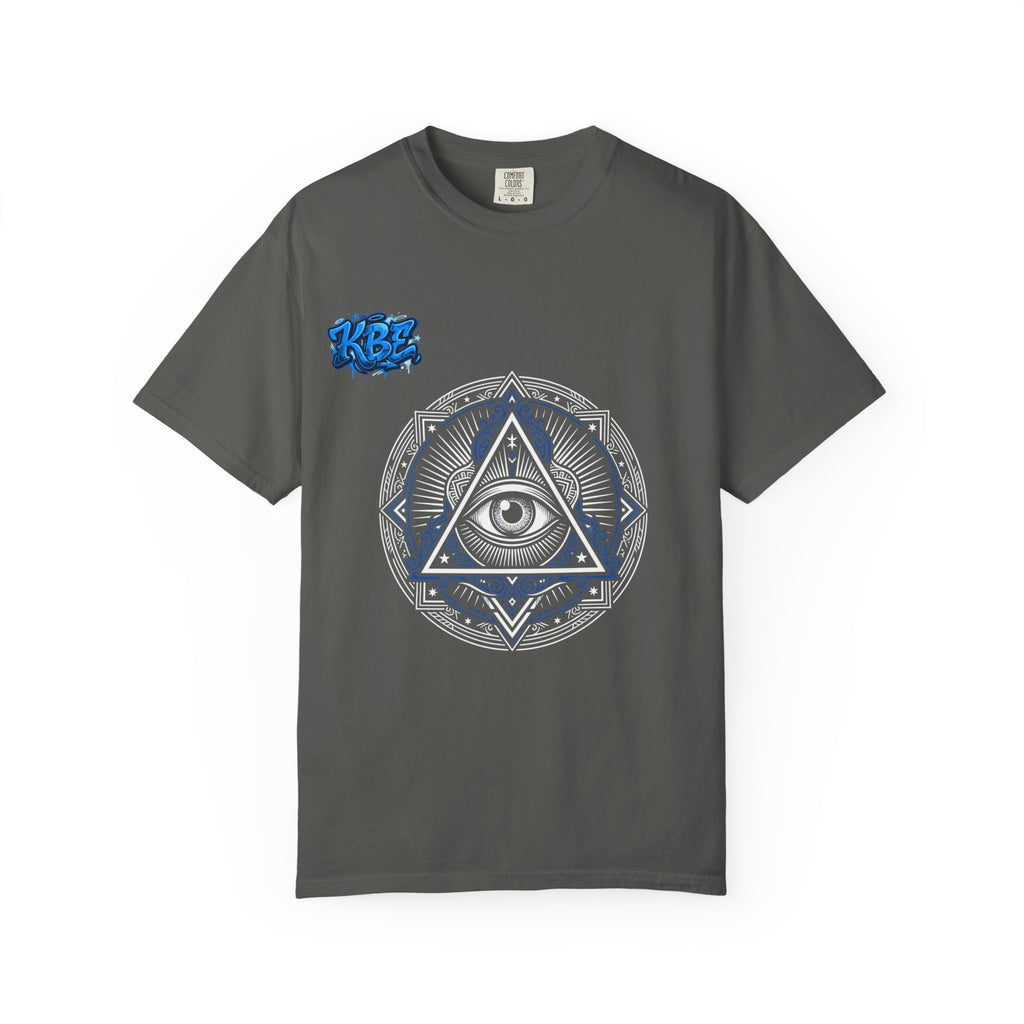 T-Shirt — Blue Geometric Mandala Bandana Graphic
