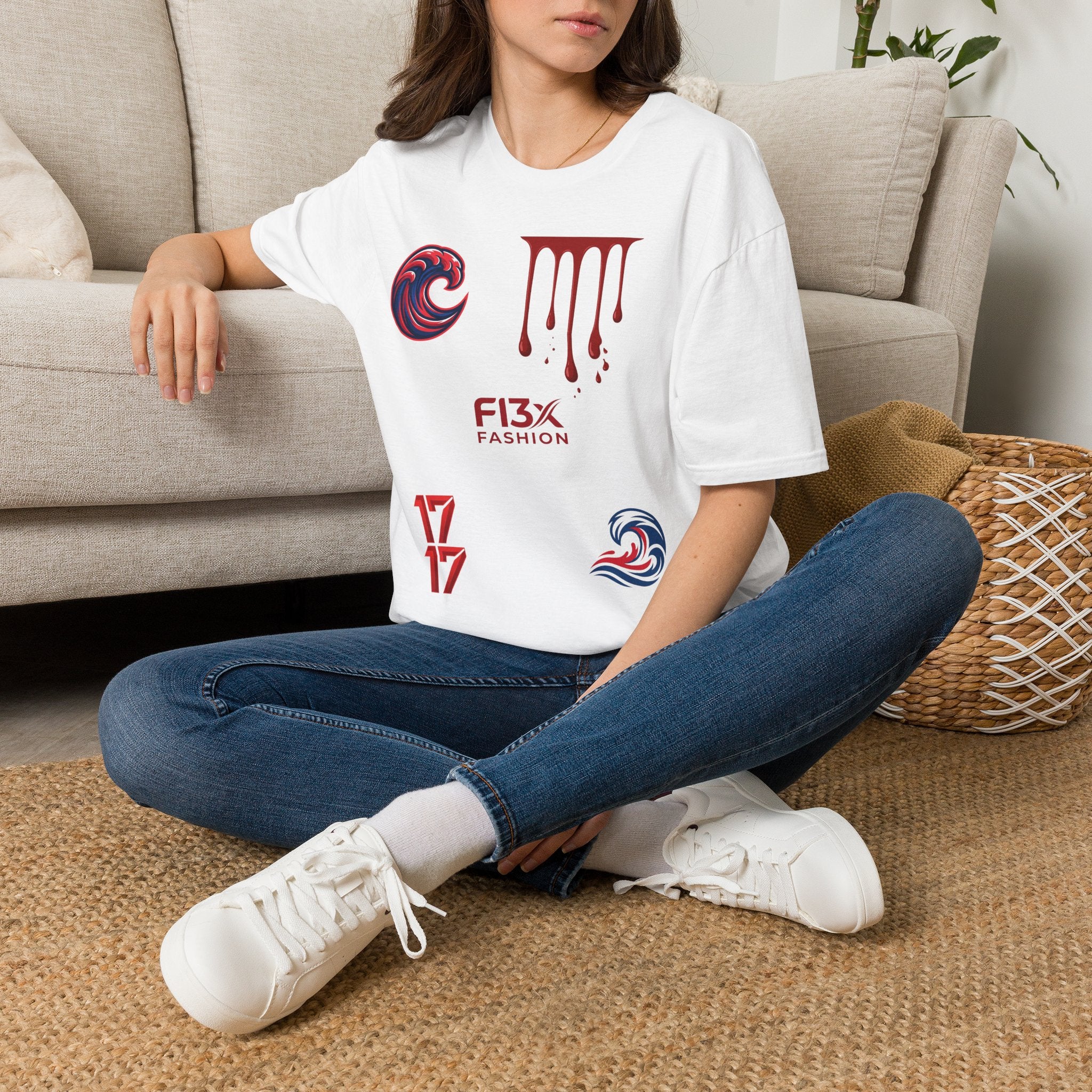 Graphic Tee — F13x Fashion Drip & Wave Design