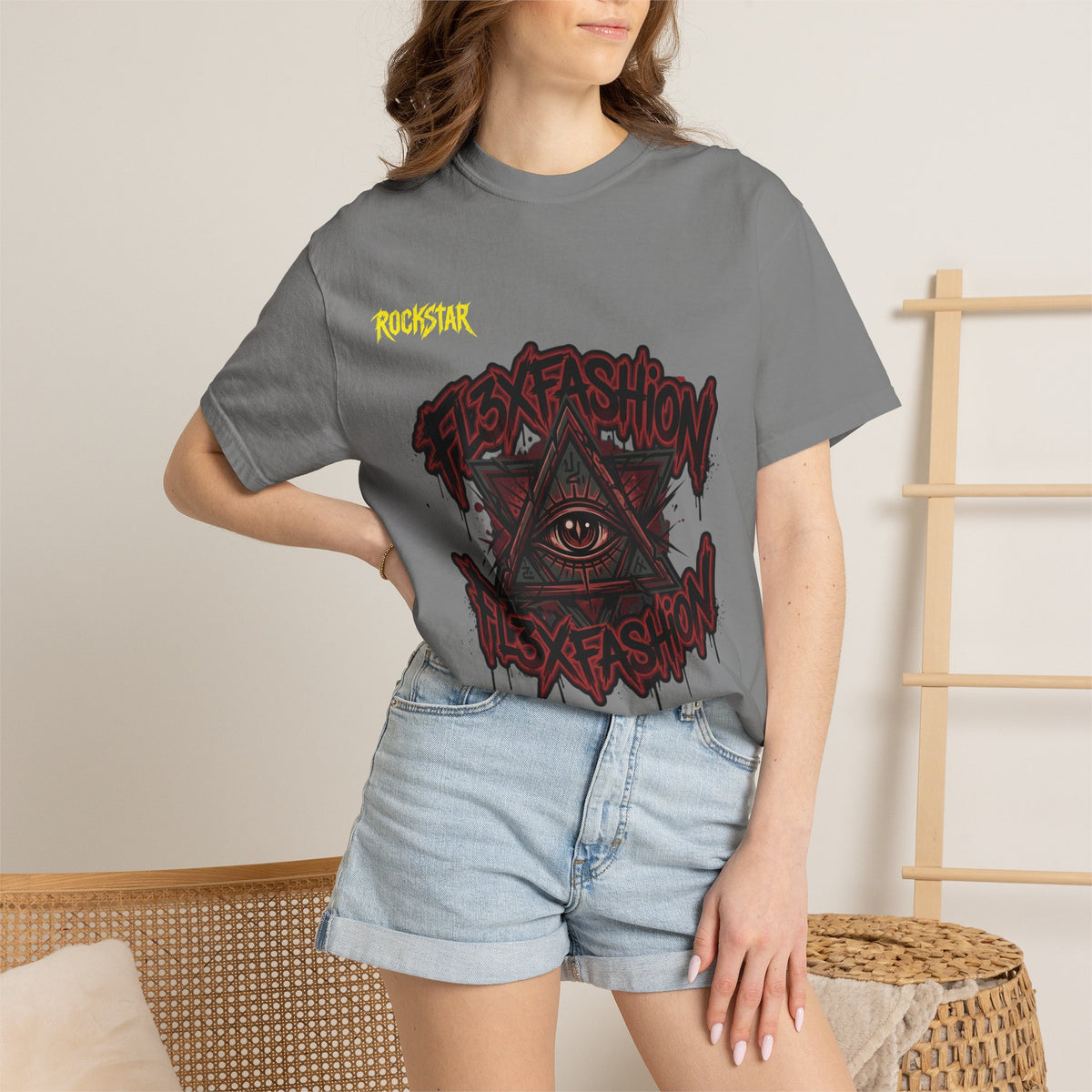 Graphic Tee — “Flex Fashion” All-Seeing Eye Streetwear T-Shirt