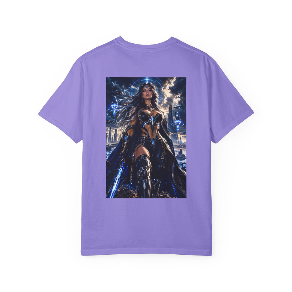 Graphic T-Shirt — Mythic Warrior Back Print with Crest Logos