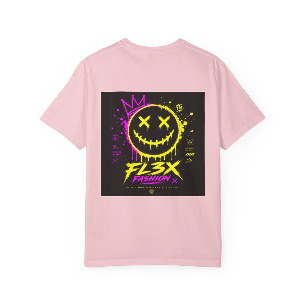 Graphic Tee — Neon Graffiti Smiley "FL3X Fashion"