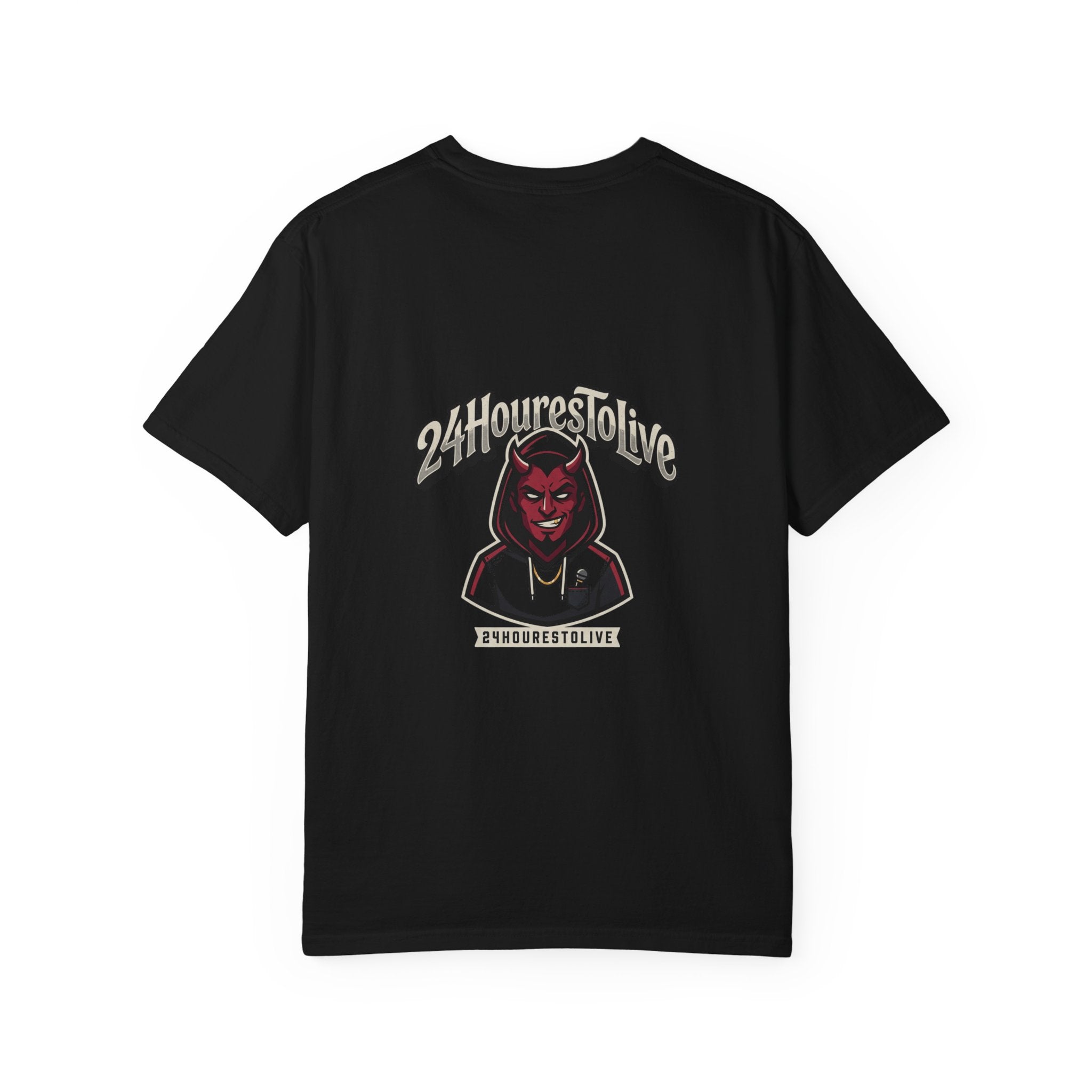 Angel & Devil Graphic T-Shirt — '24 Hours To Live' Streetwear