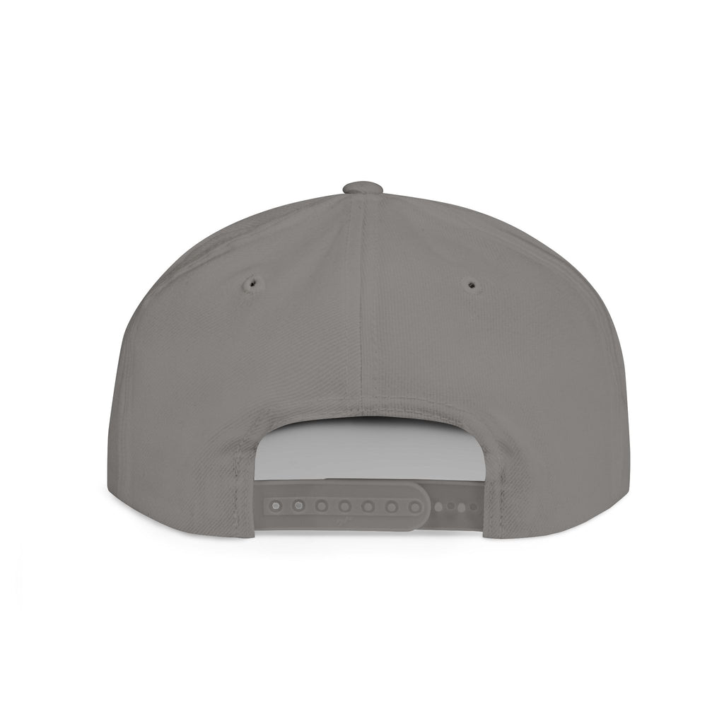 Snapback Hat — Red Graffiti Logo Flat Bill Cap