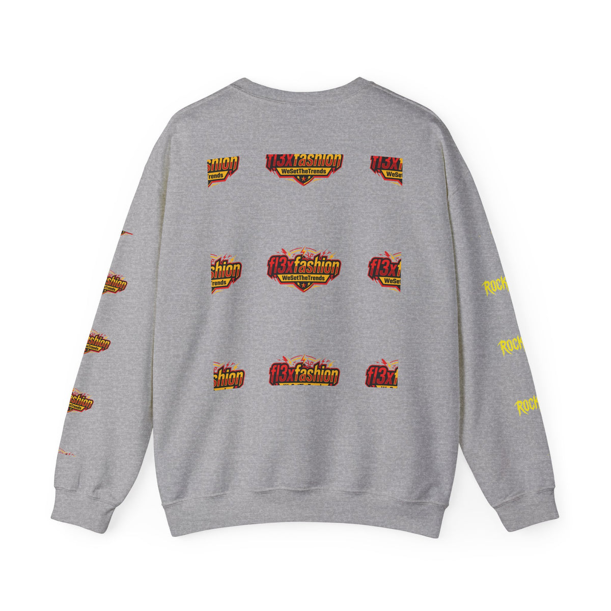 Logo Pattern Sweatshirt — fi3xfashion Graphic Crewneck